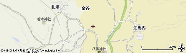 福島県いわき市江畑町（金谷）周辺の地図