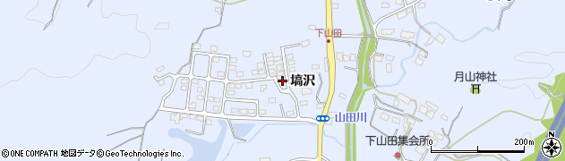 福島県いわき市山田町（塙沢）周辺の地図