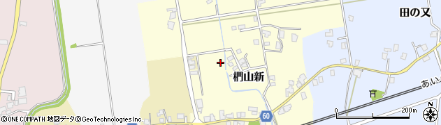 富山県下新川郡入善町椚山新周辺の地図