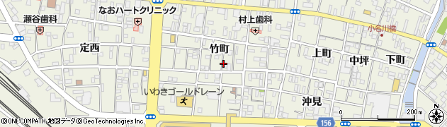 福島県いわき市小名浜（竹町）周辺の地図