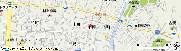 福島県いわき市小名浜（中坪）周辺の地図