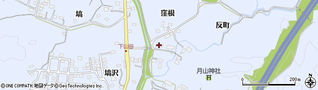 福島県いわき市山田町（窪根）周辺の地図