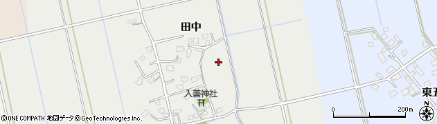 富山県下新川郡入善町田中周辺の地図