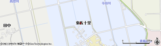 富山県入善町（下新川郡）東五十里周辺の地図