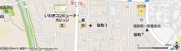 福島県いわき市泉町（泉）周辺の地図