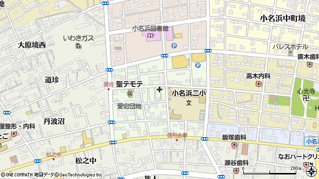 〒971-8165 福島県いわき市小名浜愛宕町の地図