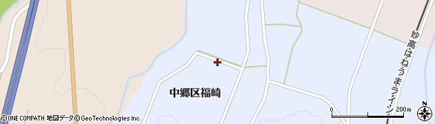 新潟県上越市中郷区福崎周辺の地図
