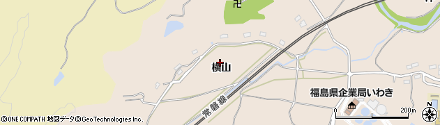 福島県いわき市泉町（横山）周辺の地図