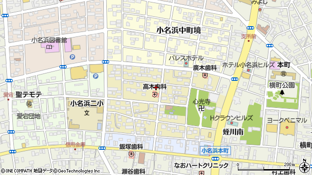 〒971-8164 福島県いわき市小名浜西町の地図