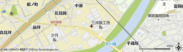 福島県いわき市泉町滝尻（中瀬）周辺の地図