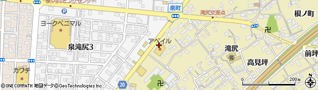 福島県いわき市泉町滝尻（南坪）周辺の地図