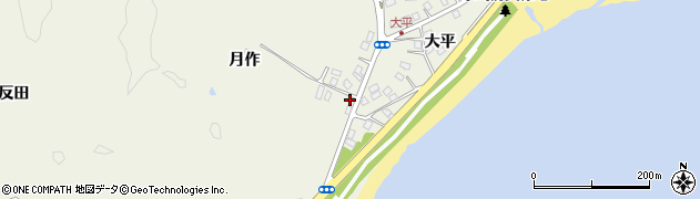 福島県いわき市永崎（月作）周辺の地図