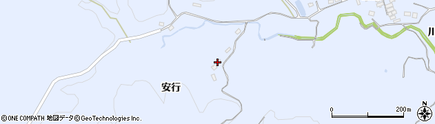 福島県いわき市山田町（上安行）周辺の地図