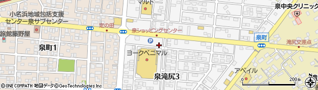 福島県いわき市泉町滝尻（折返）周辺の地図