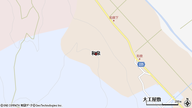 〒949-0534 新潟県糸魚川市和泉の地図