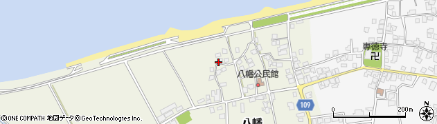 富山県下新川郡入善町八幡周辺の地図