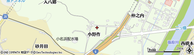 福島県いわき市小名浜南富岡（小野作）周辺の地図