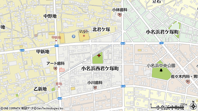 〒971-8167 福島県いわき市小名浜西君ケ塚町の地図