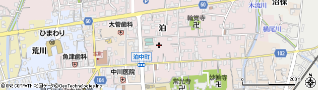 富山県下新川郡朝日町泊周辺の地図