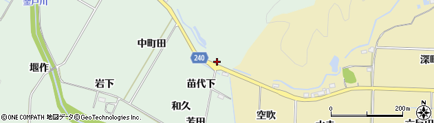 福島県いわき市渡辺町松小屋（初下）周辺の地図