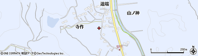 福島県いわき市山田町（寺作）周辺の地図