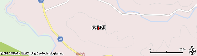 栃木県那須町（那須郡）大和須周辺の地図