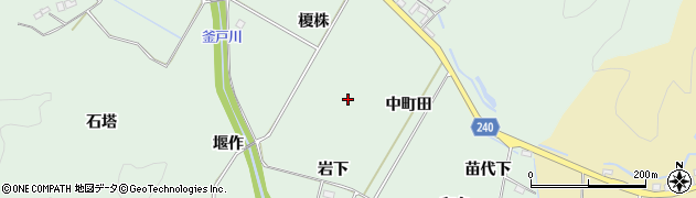 福島県いわき市渡辺町松小屋周辺の地図