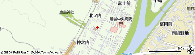 福島県いわき市小名浜南富岡（北ノ内）周辺の地図