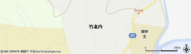 福島県塙町（東白川郡）竹之内周辺の地図
