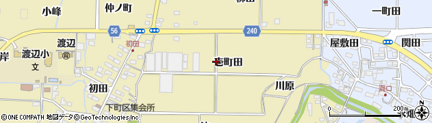 福島県いわき市渡辺町田部周辺の地図