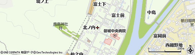 福島県いわき市小名浜南富岡北ノ内26周辺の地図