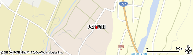 新潟県妙高市大沢新田周辺の地図
