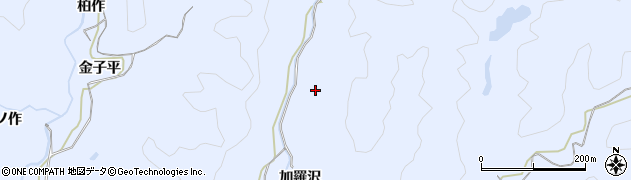 福島県いわき市山田町（加羅沢）周辺の地図