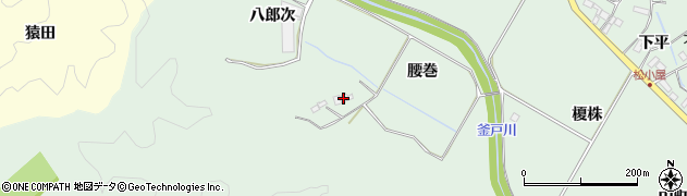 福島県いわき市渡辺町松小屋（腰巻）周辺の地図