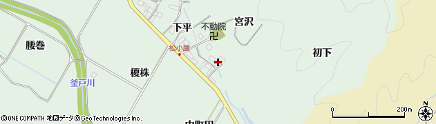 福島県いわき市渡辺町松小屋宮沢周辺の地図