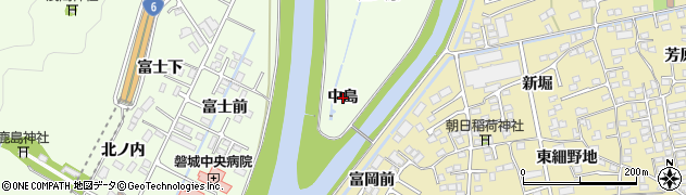 福島県いわき市小名浜南富岡（中島）周辺の地図
