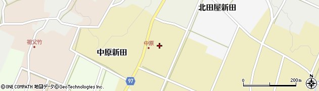 新潟県妙高市中原新田周辺の地図