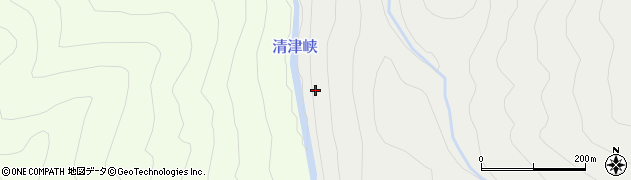 清津峡周辺の地図