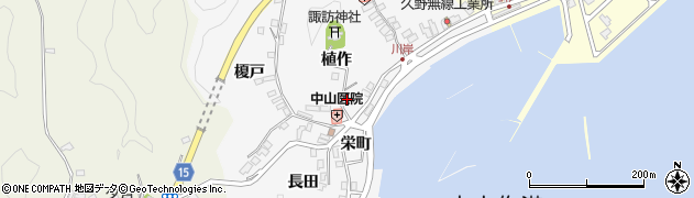 福島県いわき市中之作川岸52周辺の地図