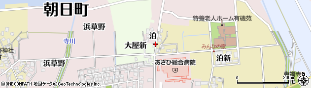 富山県朝日町（下新川郡）大屋新周辺の地図