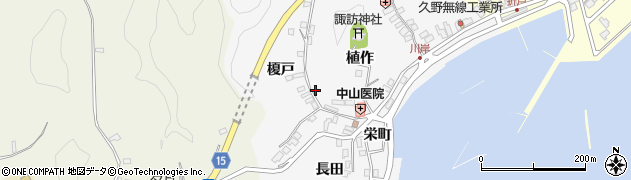福島県いわき市中之作川岸70周辺の地図