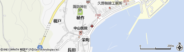 福島県いわき市中之作川岸25周辺の地図