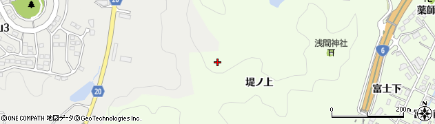福島県いわき市小名浜南富岡（堤ノ上）周辺の地図
