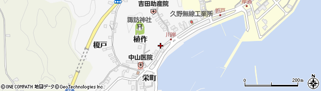 福島県いわき市中之作川岸20周辺の地図