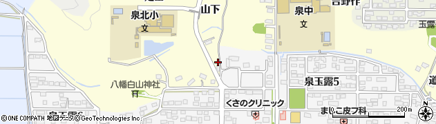 福島県いわき市泉町玉露山下61周辺の地図