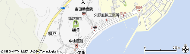 福島県いわき市中之作川岸12周辺の地図