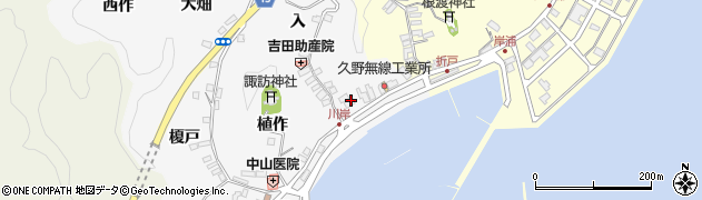 福島県いわき市中之作川岸10周辺の地図