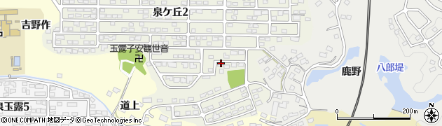 福島県いわき市泉町玉露道下周辺の地図