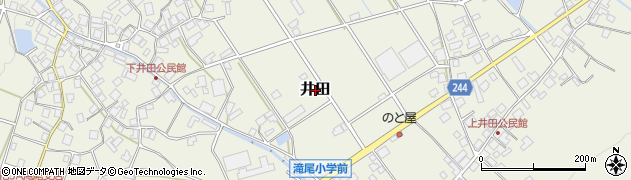 石川県中能登町（鹿島郡）井田周辺の地図