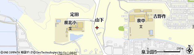 福島県いわき市泉町玉露山下74周辺の地図